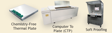 Chemistry-Free Thermal Plate, Computer to Plate (CTP), Soft Proofing